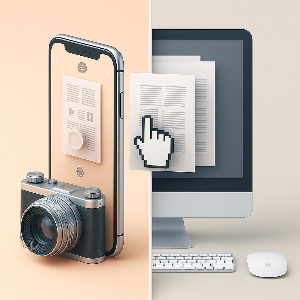 Illustration of document processing